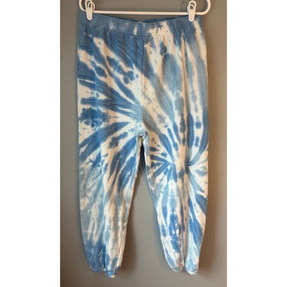 Ivory Ella Pants - Ivory Ella Blue White Tie Dye Sweatpants Comfort Casual Womens XL
